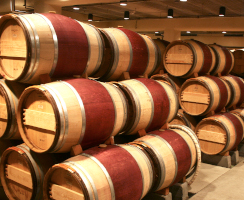 wine barrels